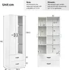Sweiko 16 Farben LED-beleuchtete Vitrine, 2 Türen, Produktbild-Vorschau 2