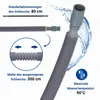 Ausziehbarer Ablaufschlauch 80-300cm Ø19/22 mit Haltebogen Produktbild-Vorschau 4