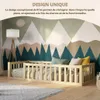 Crazy Pine Lit d'enfant 140x200 cm - Bois naturel - Lit au Voir les images du produit 4