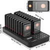 A product shot of a restaurant pager system with dimensions indicated. Anteprima dell’immagine prodotto