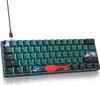 Gaming Tastatur 60 Prozent,61 Tasten mit Lineare rote Produktbild-Vorschau 1