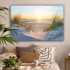 MuchoWow® - Leinwandbilder - Strand - Sonne - Düne - Gras - Produktbild-Vorschau 2