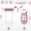 Faltbare Babywanne mit Thermometer, Altrosa Produktbild-Vorschau 12