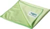 A folded green microfiber cloth with a label. Podgląd zdjęcia produktu