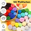 Set di feltro ad aghi 50 colori 228 pezzi in borsa con Anteprima dell’immagine prodotto 3