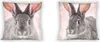 Kissen Kuschelkissen Dekokissen mit Hase Kaninchen 40 x 40 Produktbild-Vorschau 1