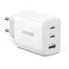 A white Ugreen brand USB charger with multiple ports. Podgląd zdjęcia produktu