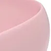 vidaXL Luksusowa okrągła umywalka różowa matowa 40x15 cm Podgląd zdjęcia produktu 4