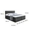 ALTDECOR Boxspringbett mit H3 Matratze und Topper - 140 x Produktbild-Vorschau 6