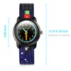 A close-up of a children's watch with measurement indicators and text. Náhled obrázku produktu