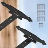 KOTARBAU® 2er Set Kreuzgehänge 300 mm Ladenband Scharnier Produktbild-Vorschau 7