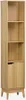 sweeek - Vintage-Badezimmerschrank schmal mit Holzoptik - Produktbild-Vorschau 5