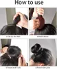 4 Stück Donut Hair Bun Maker Set mit 2 elastischen Produktbild-Vorschau 4