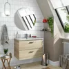 Dmora Mobile Sottolavabo Tico 45x70x50h cm Marrone Rovere, Anteprima dell’immagine prodotto 2