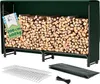 TTL GARDEN Kaminholzregal M 200x36x116cm Schwarz mit Produktbild-Vorschau 1