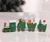 5 Stück Mini Zug Nachbildung Holz Weihnachtszug mit Produktbild-Vorschau 3