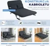 Sofa rozkładana HOMCOM z regulowanym oparciem, poduszkami Podgląd zdjęcia produktu 4