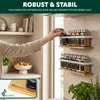 eluno Gewürzregale 2er Set mit Bambusboden, aus Metall in Produktbild-Vorschau 6