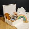 Creative Deco XL Witte Houten Doos met Deksel Opbergdoos, Productafbeelding-voorbeeld 2