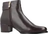 A single brown leather ankle boot is shown from the side against a white background. Voir les images du produit