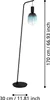 CRANLEY Stehleuchte Stehlampe Lampe - L43 x B6 x H170 cm - Produktbild-Vorschau 3