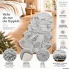 XXL Lammfell 180x60cm Teppich Kunstfell Bettvorleger Produktbild-Vorschau 4