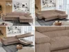 Ecksofa Sofa Braun, Wohnlandschaft L-Form mit Produktbild-Vorschau 2