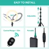 Aukey Ringlicht LT-T13S, 10-Zoll-Dimmbar Ringlicht Produktbild-Vorschau 3