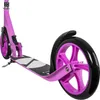 A close-up side view of a pink scooter. Voir les images du produit