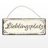 Metallschild mit schönem Design - Lieblingsplatz im Produktbild-Vorschau 2