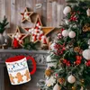 Frohe Weihnachten Kaffeebecher Henkel und Innenseite Rot Produktbild-Vorschau 3
