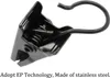 30 schwarze Metall-Gardinenclips mit Haken, vielseitig Produktbild-Vorschau 3