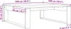 vidaXL Couchtisch Schwarz Eichen-Optik 100 x 100 x 35 cm Produktbild-Vorschau 7