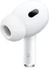 A close-up studio shot of a single white Apple AirPods Pro (2nd generation) earbud. Produktbild-Vorschau