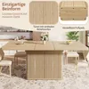 Eettafel met verborgen opbergruimte en een klapbare Productafbeelding-voorbeeld 6