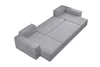 A gray sectional sofa is shown from a high angle on a white background. Produktbild-Vorschau