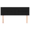 Kopfteile Schwarz 144x5x78/88 cm Stoff Produktbild-Vorschau 3
