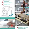 Erweiterbare Computertisch-Tastaturablage 65 × 25 cm, Produktbild-Vorschau 6