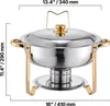 VEVOR scaldavivande per buffet con 4 contenitori pieni (4,7 Anteprima dell’immagine prodotto 16