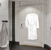 Classico, comodo, caldo, con cintura, morbido, bianco – Anteprima dell’immagine prodotto 4