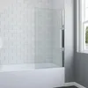 AQUALAVOS Duschwand Badewannenaufsatz 80x140cm Produktbild-Vorschau 1