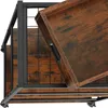 Worcester servírovací vozík 65x41,5x87cm - Průmyslové dřevo Náhled obrázku produktu 4