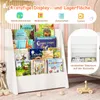 COSTWAY Scaffale per bambini con 4 ripiani, libreria per Anteprima dell’immagine prodotto 4