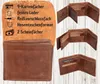 Lederbörse braun Scheintasche Klappen 9 Kartenfächer Produktbild-Vorschau 1