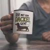 Pummeliger Dackel - Der mit dem Dackel geht Kaffeebecher in Produktbild-Vorschau 6