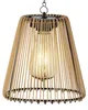Solar LED Pendellampe Outdoor 17,5cm Rattan-Optik Beige / Produktbild-Vorschau 6