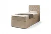 A single bed with a headboard and storage base, shown against a white background. Náhled obrázku produktu