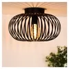 SensaHome 78174BK Stropná lampa čierna - Priemyselná kovová Náhľad obrázku produktu 3