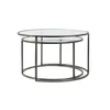Table basse Light & Living S/2 Ø65x39+Ø75x44 cm DUARTE, Voir les images du produit 2