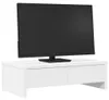 vidaXL Stojan na monitor so zásuvkami biely 50x27x15 cm Náhľad obrázku produktu 3